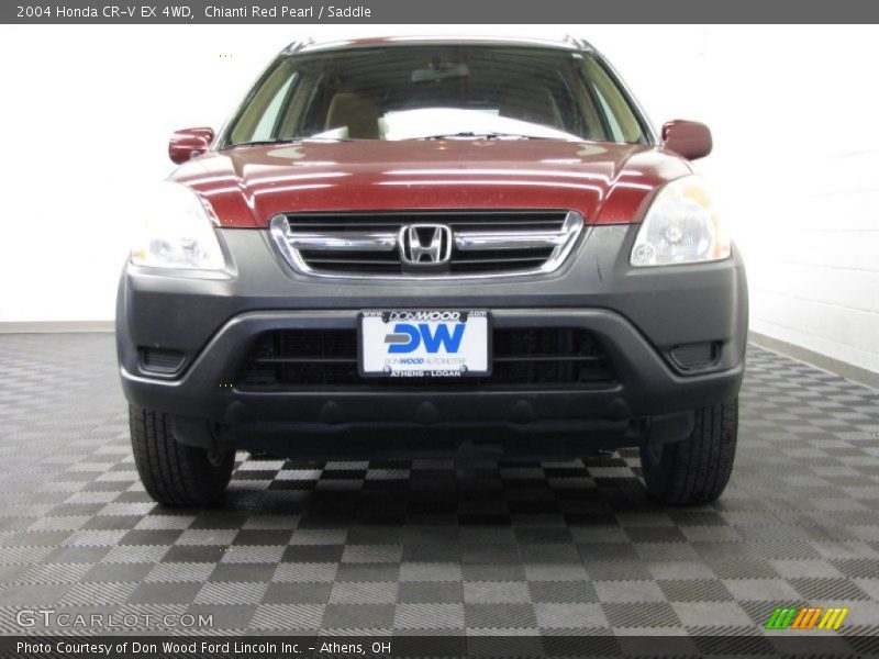 Chianti Red Pearl / Saddle 2004 Honda CR-V EX 4WD
