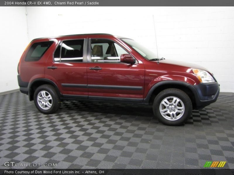 Chianti Red Pearl / Saddle 2004 Honda CR-V EX 4WD