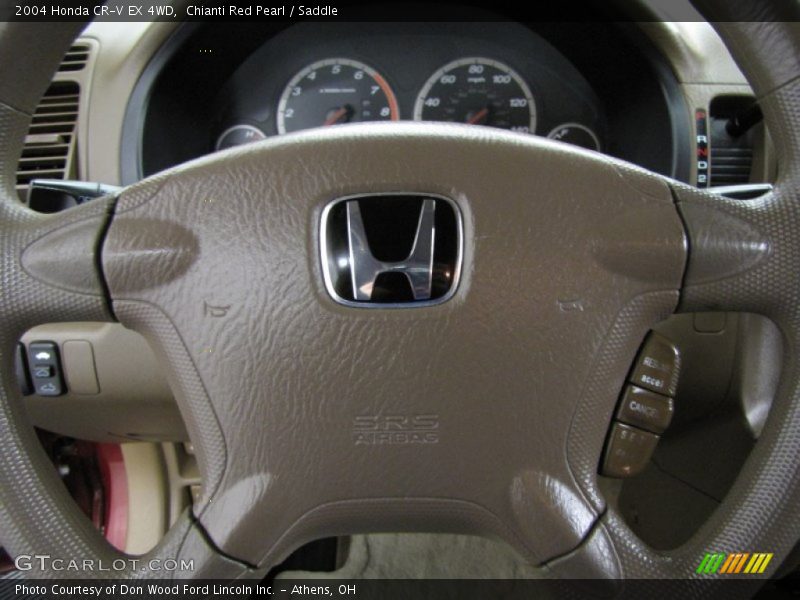 Chianti Red Pearl / Saddle 2004 Honda CR-V EX 4WD