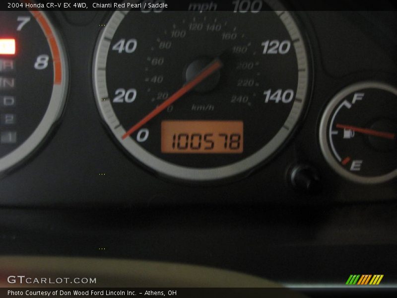 Chianti Red Pearl / Saddle 2004 Honda CR-V EX 4WD