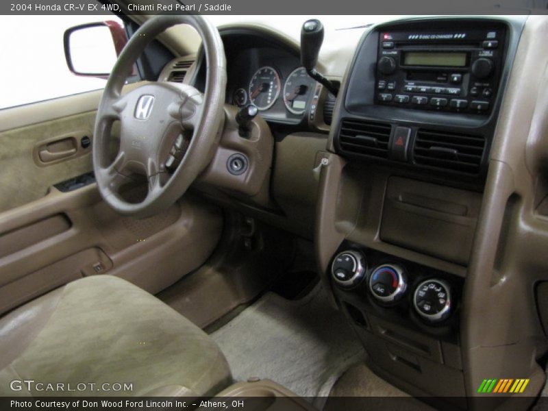 Chianti Red Pearl / Saddle 2004 Honda CR-V EX 4WD
