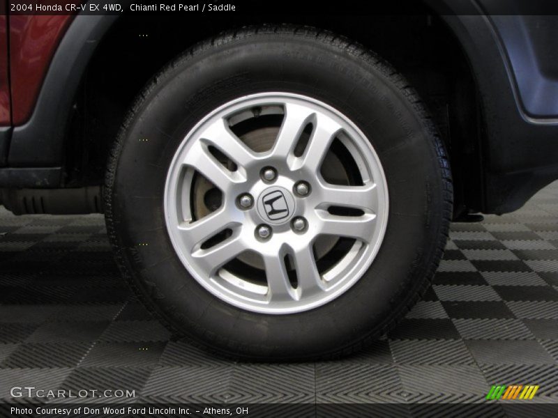 Chianti Red Pearl / Saddle 2004 Honda CR-V EX 4WD