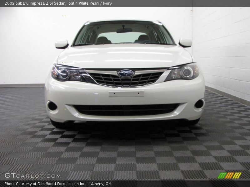 Satin White Pearl / Ivory 2009 Subaru Impreza 2.5i Sedan