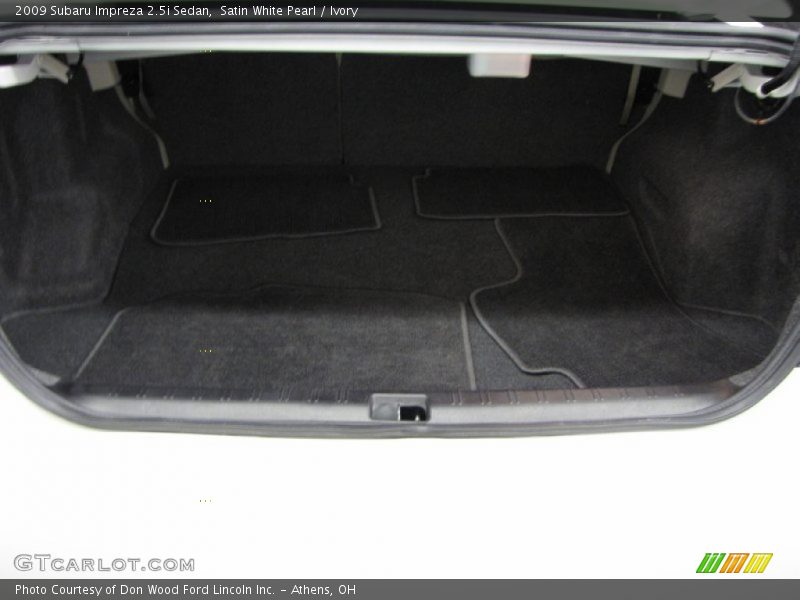 Satin White Pearl / Ivory 2009 Subaru Impreza 2.5i Sedan