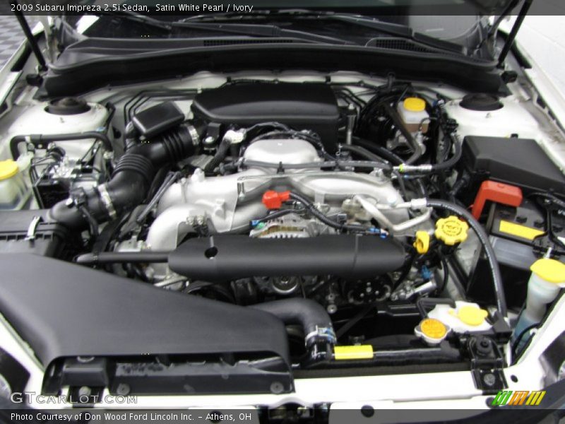 Satin White Pearl / Ivory 2009 Subaru Impreza 2.5i Sedan