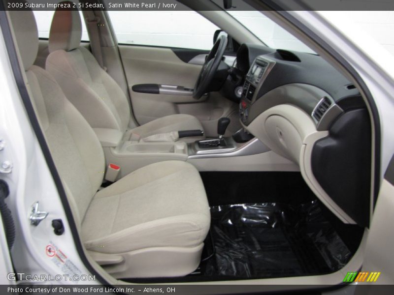 Satin White Pearl / Ivory 2009 Subaru Impreza 2.5i Sedan