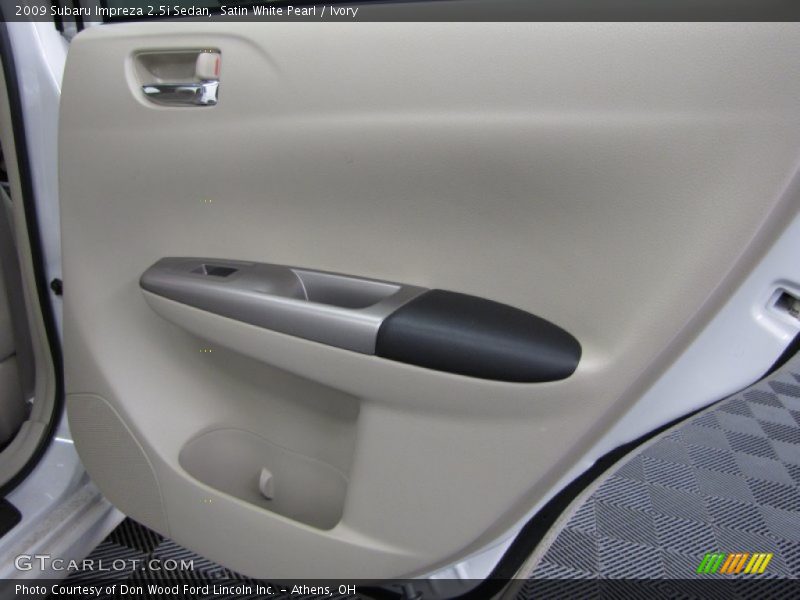 Satin White Pearl / Ivory 2009 Subaru Impreza 2.5i Sedan
