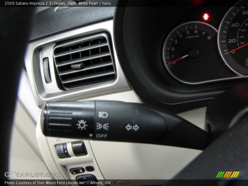 Satin White Pearl / Ivory 2009 Subaru Impreza 2.5i Sedan