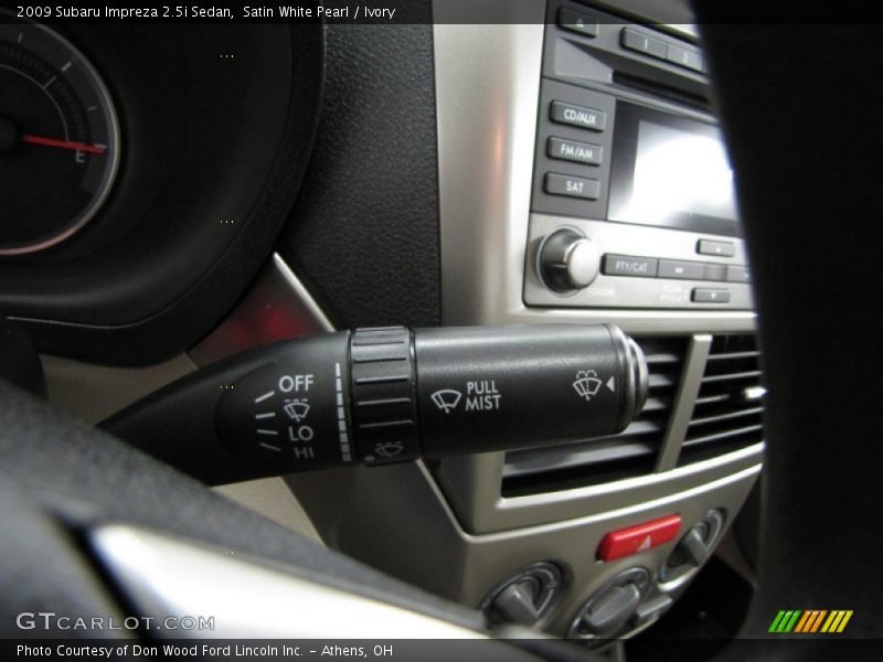 Satin White Pearl / Ivory 2009 Subaru Impreza 2.5i Sedan