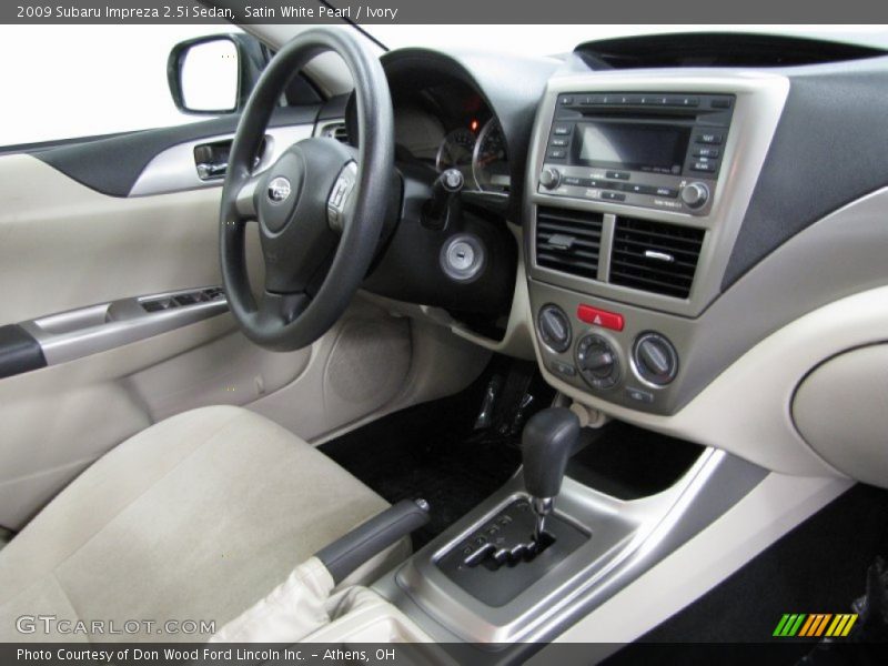 Satin White Pearl / Ivory 2009 Subaru Impreza 2.5i Sedan