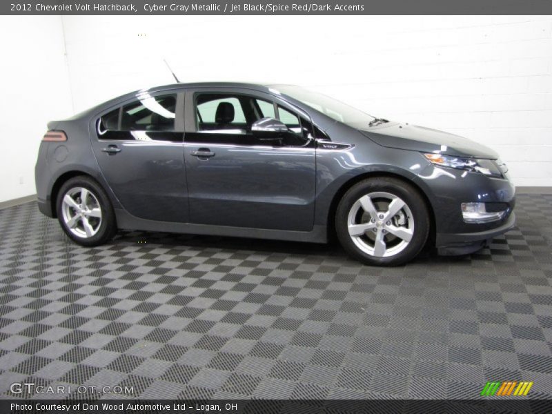 Cyber Gray Metallic / Jet Black/Spice Red/Dark Accents 2012 Chevrolet Volt Hatchback