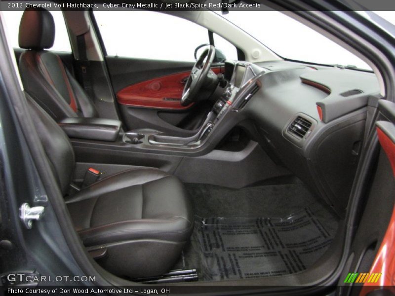 Cyber Gray Metallic / Jet Black/Spice Red/Dark Accents 2012 Chevrolet Volt Hatchback