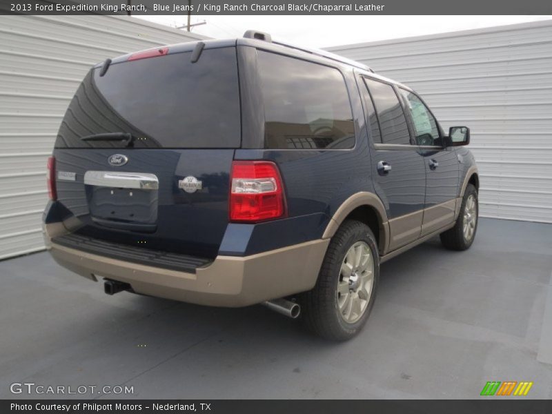 Blue Jeans / King Ranch Charcoal Black/Chaparral Leather 2013 Ford Expedition King Ranch