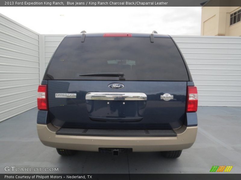Blue Jeans / King Ranch Charcoal Black/Chaparral Leather 2013 Ford Expedition King Ranch