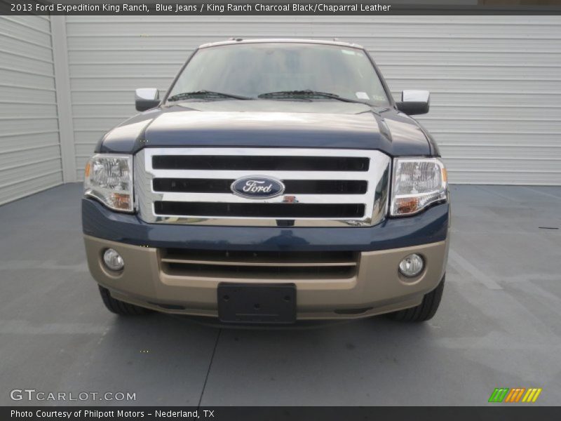 Blue Jeans / King Ranch Charcoal Black/Chaparral Leather 2013 Ford Expedition King Ranch