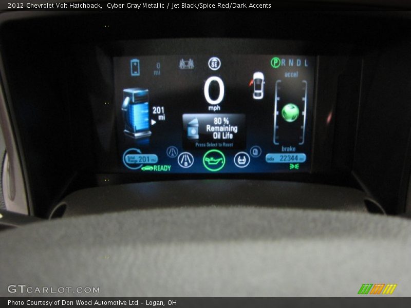 Cyber Gray Metallic / Jet Black/Spice Red/Dark Accents 2012 Chevrolet Volt Hatchback