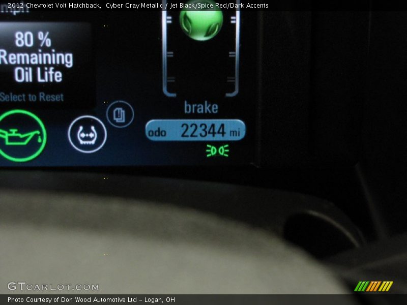 Cyber Gray Metallic / Jet Black/Spice Red/Dark Accents 2012 Chevrolet Volt Hatchback