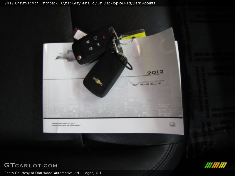Cyber Gray Metallic / Jet Black/Spice Red/Dark Accents 2012 Chevrolet Volt Hatchback