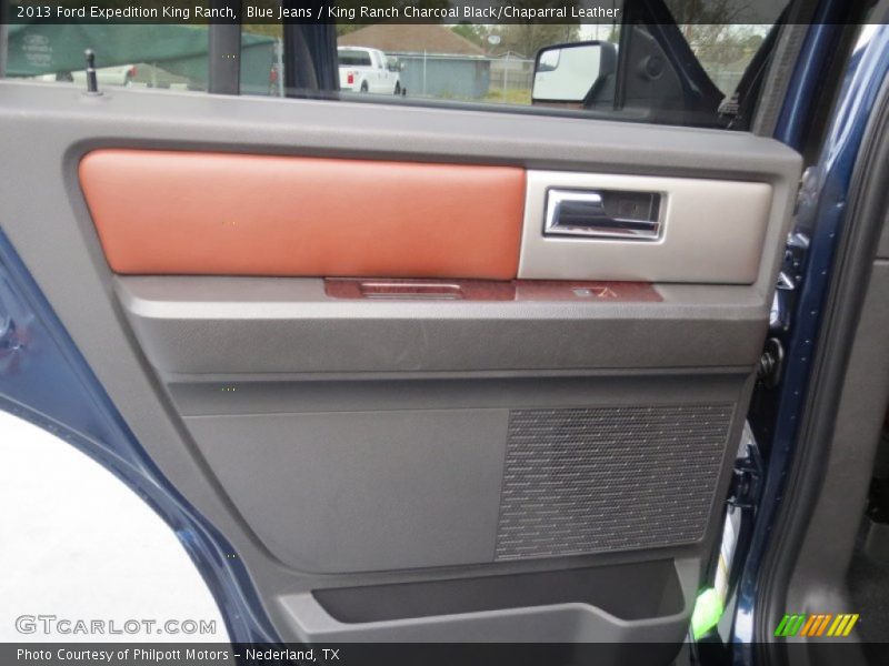 Blue Jeans / King Ranch Charcoal Black/Chaparral Leather 2013 Ford Expedition King Ranch
