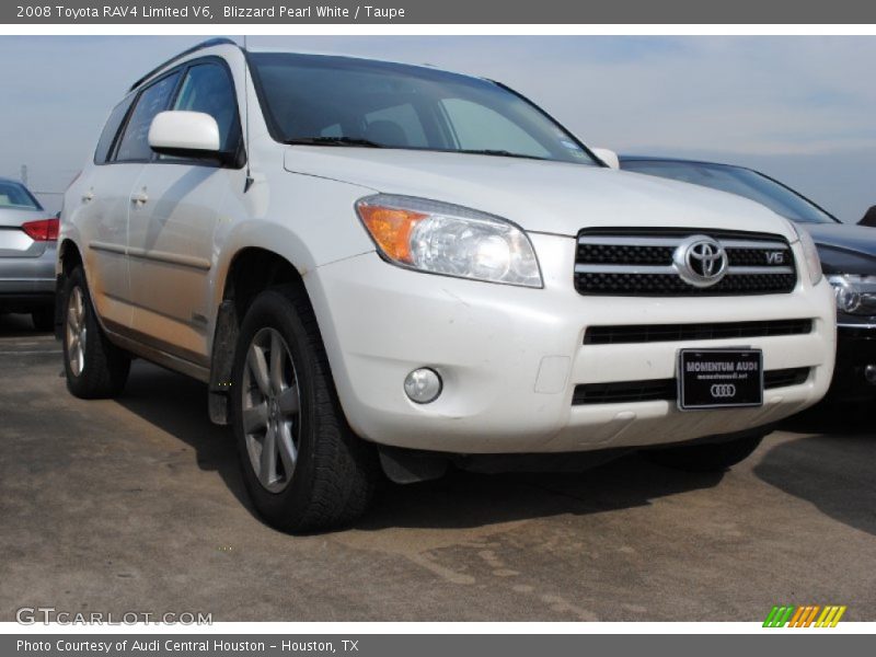 Blizzard Pearl White / Taupe 2008 Toyota RAV4 Limited V6
