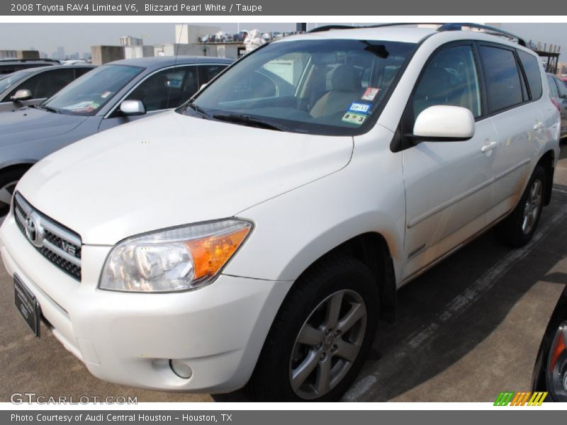Blizzard Pearl White / Taupe 2008 Toyota RAV4 Limited V6