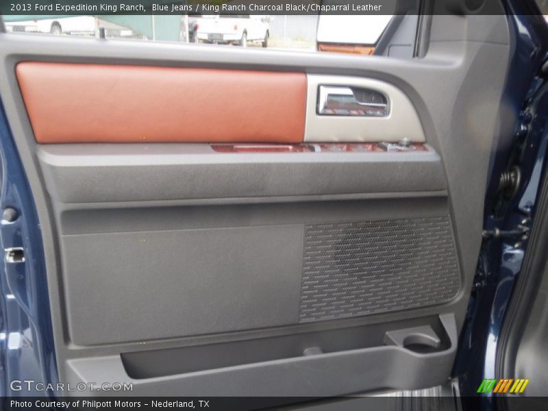 Blue Jeans / King Ranch Charcoal Black/Chaparral Leather 2013 Ford Expedition King Ranch