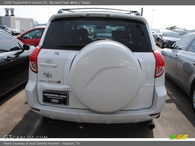 Blizzard Pearl White / Taupe 2008 Toyota RAV4 Limited V6