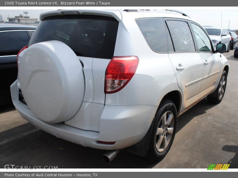 Blizzard Pearl White / Taupe 2008 Toyota RAV4 Limited V6