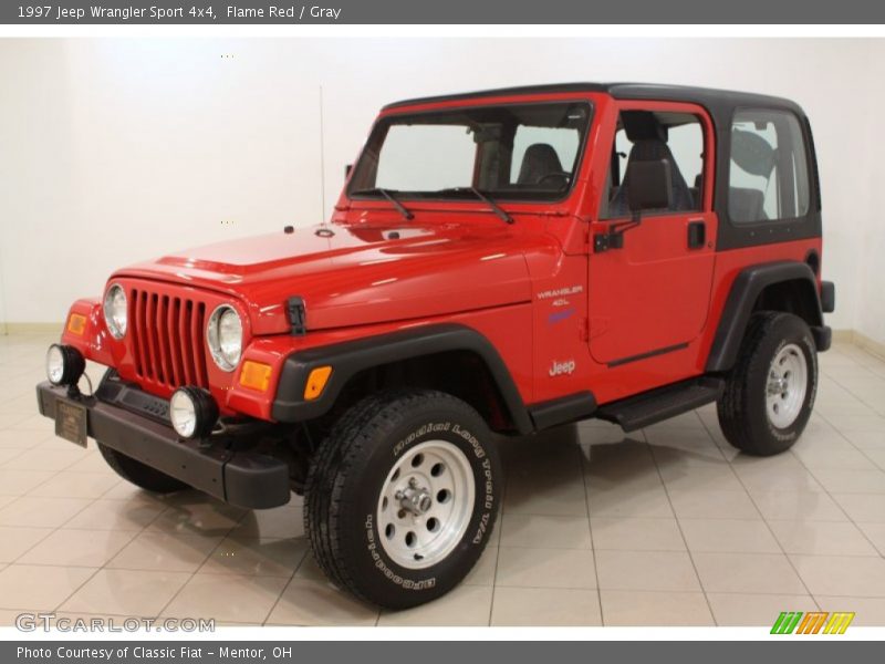 Flame Red / Gray 1997 Jeep Wrangler Sport 4x4