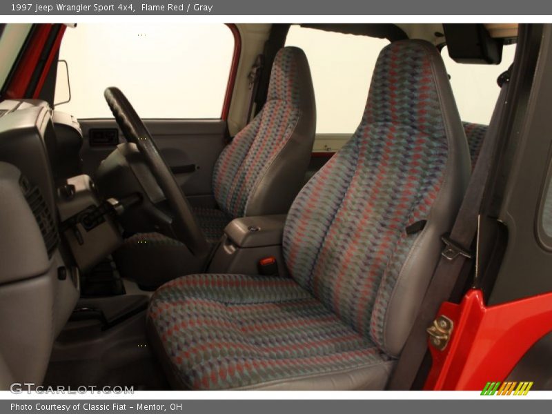 Flame Red / Gray 1997 Jeep Wrangler Sport 4x4