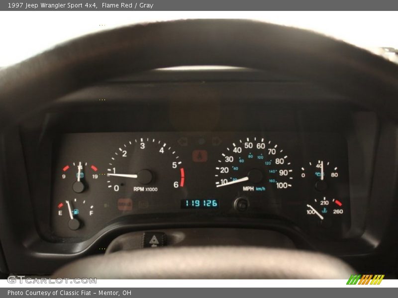Flame Red / Gray 1997 Jeep Wrangler Sport 4x4