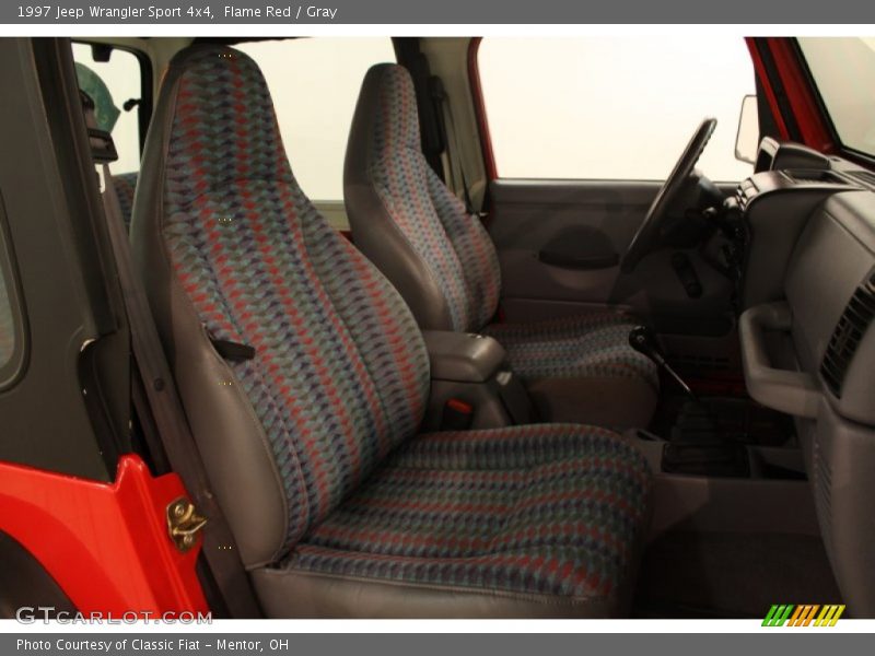 Flame Red / Gray 1997 Jeep Wrangler Sport 4x4
