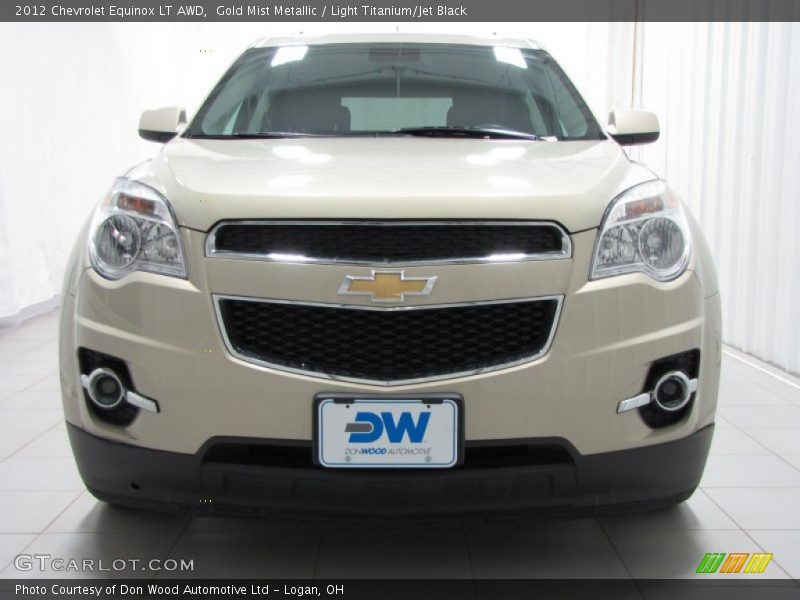 Gold Mist Metallic / Light Titanium/Jet Black 2012 Chevrolet Equinox LT AWD