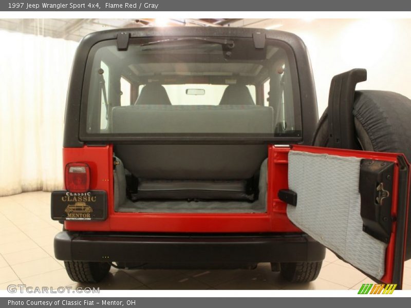 Flame Red / Gray 1997 Jeep Wrangler Sport 4x4