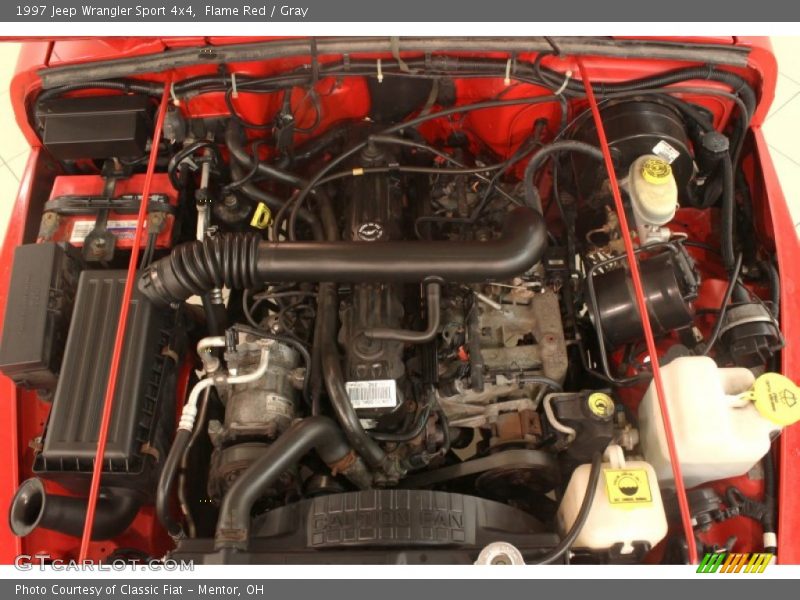 Flame Red / Gray 1997 Jeep Wrangler Sport 4x4