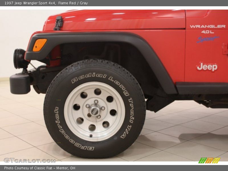 Flame Red / Gray 1997 Jeep Wrangler Sport 4x4