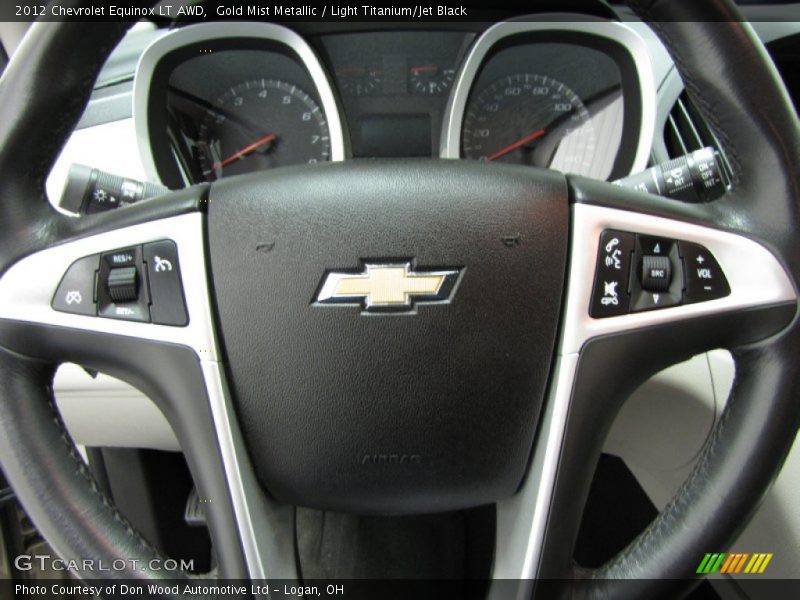 Gold Mist Metallic / Light Titanium/Jet Black 2012 Chevrolet Equinox LT AWD