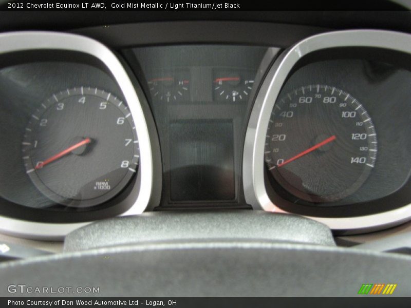 Gold Mist Metallic / Light Titanium/Jet Black 2012 Chevrolet Equinox LT AWD