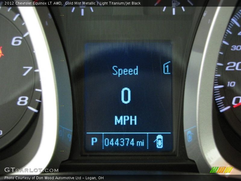 Gold Mist Metallic / Light Titanium/Jet Black 2012 Chevrolet Equinox LT AWD