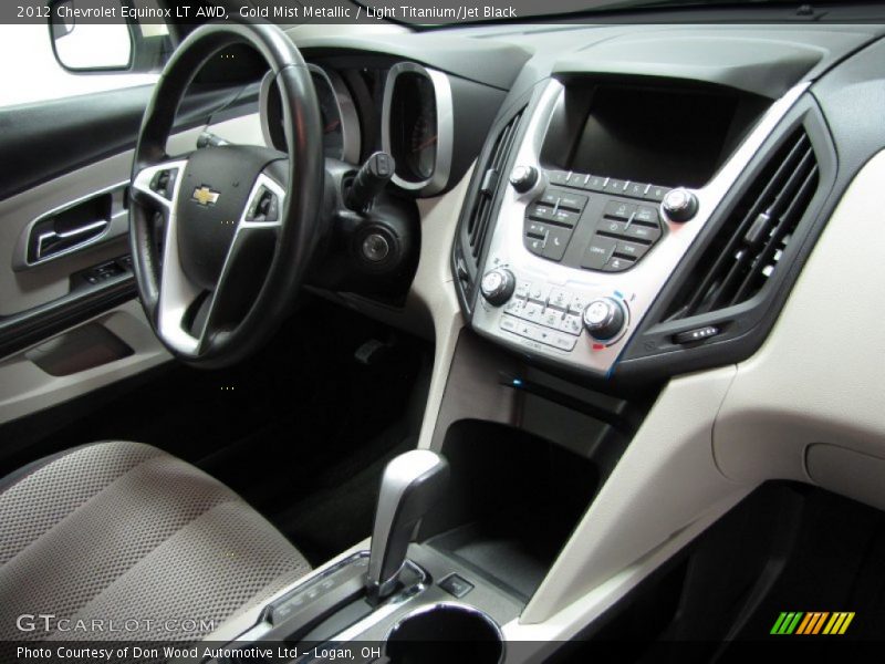 Gold Mist Metallic / Light Titanium/Jet Black 2012 Chevrolet Equinox LT AWD