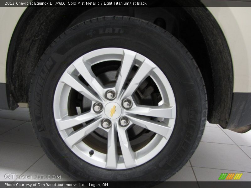 Gold Mist Metallic / Light Titanium/Jet Black 2012 Chevrolet Equinox LT AWD