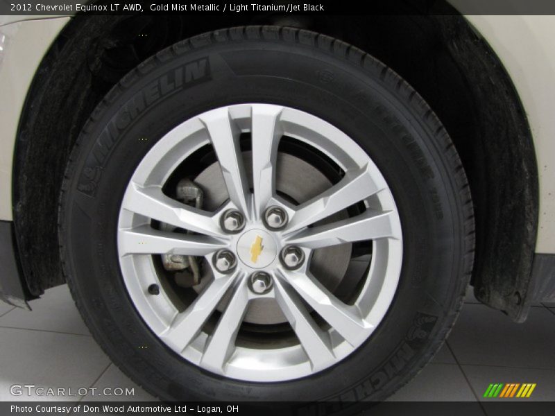 Gold Mist Metallic / Light Titanium/Jet Black 2012 Chevrolet Equinox LT AWD