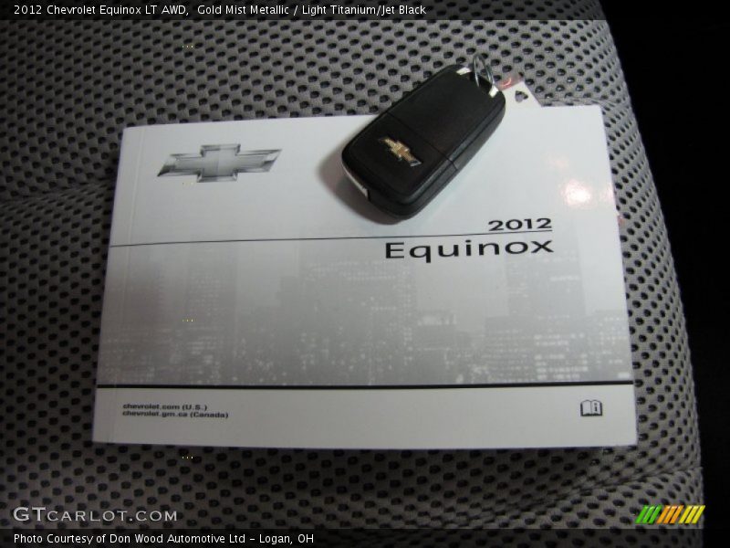 Gold Mist Metallic / Light Titanium/Jet Black 2012 Chevrolet Equinox LT AWD