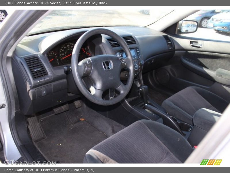 Black Interior - 2003 Accord LX V6 Sedan 