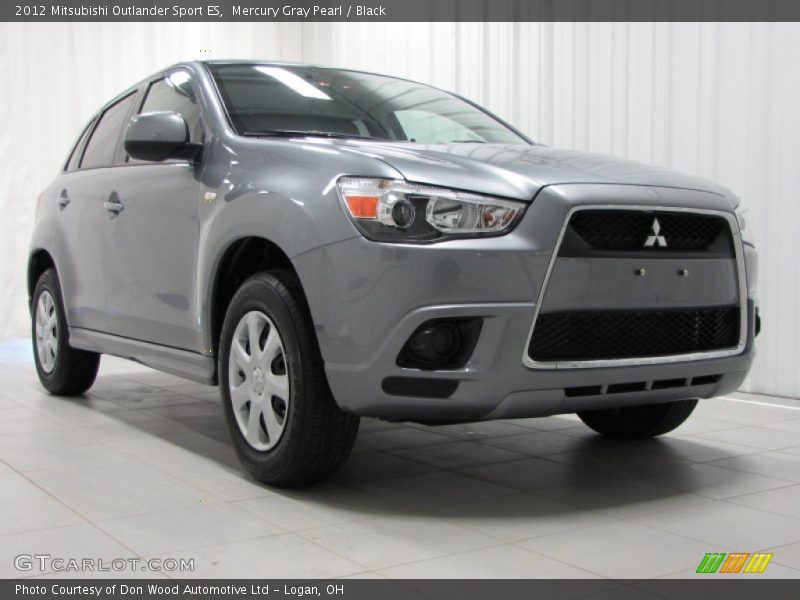 Mercury Gray Pearl / Black 2012 Mitsubishi Outlander Sport ES
