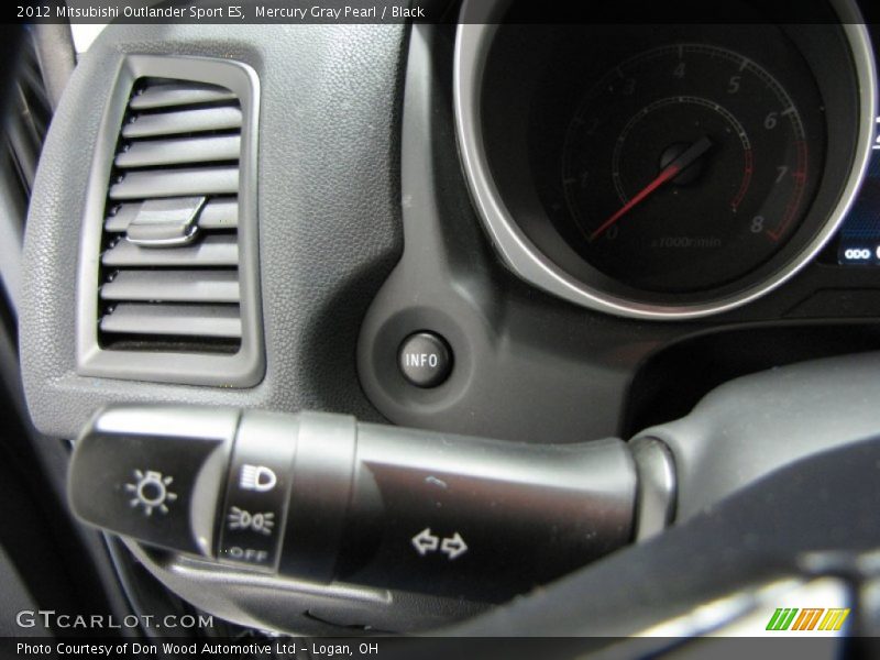 Mercury Gray Pearl / Black 2012 Mitsubishi Outlander Sport ES