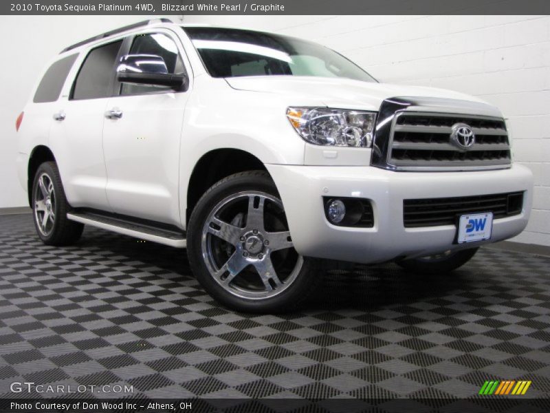 Blizzard White Pearl / Graphite 2010 Toyota Sequoia Platinum 4WD