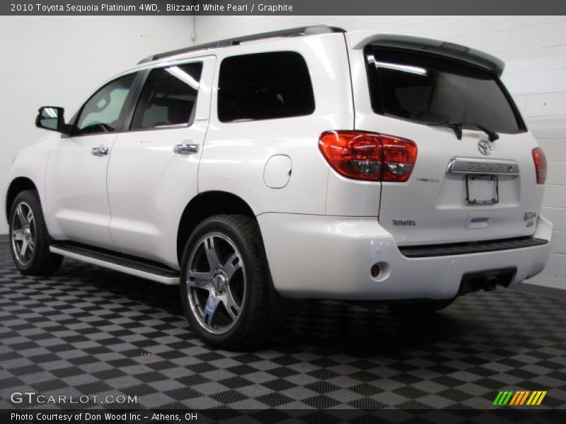 Blizzard White Pearl / Graphite 2010 Toyota Sequoia Platinum 4WD