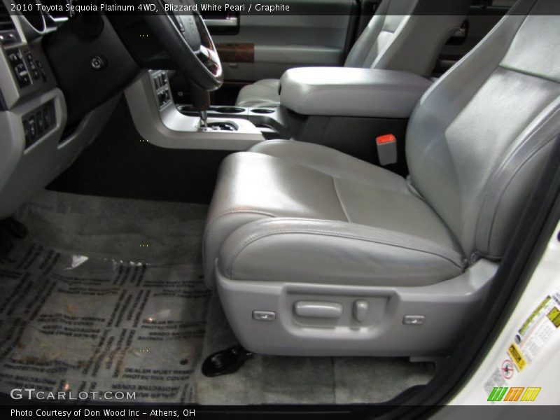 Blizzard White Pearl / Graphite 2010 Toyota Sequoia Platinum 4WD