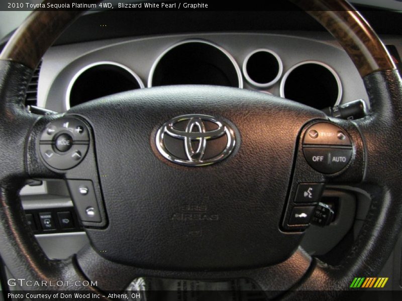 Blizzard White Pearl / Graphite 2010 Toyota Sequoia Platinum 4WD
